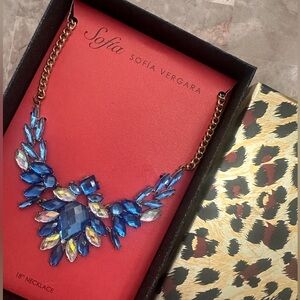 Sofia Vergara Blue Statement Necklace